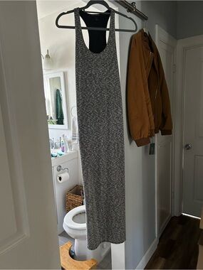 Banana Republic | Dresses | Nwt Banana Republic Ivory Black Plaid Mesh  Longsleeve Maxi Dress | Poshmark
